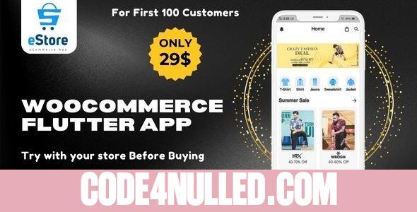 eStore v1.0 - Build a Flutter eCommerce Mobile App for Android and iOS from WordPress WooCommerce Store