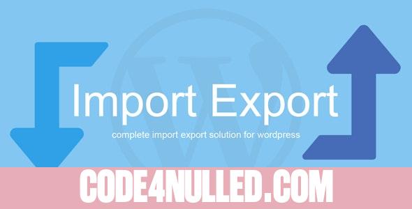 WP Import Export v3.9.12