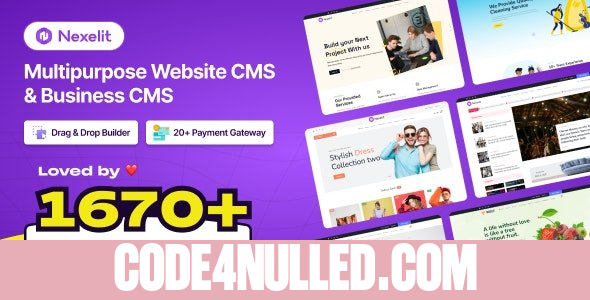 Nexelit v3.6.0 - Multipurpose Website CMS & Business CMS - nulled