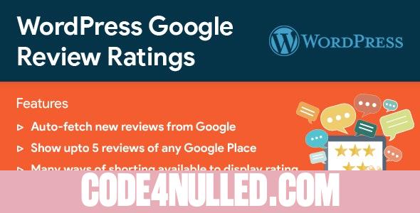 WordPress Google Reviews & Ratings v2.5