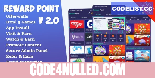 Reward Point v2.0 - Html Games + Offerwall - nulled