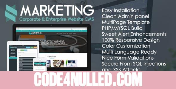 Marketing v1.2 - Corporate & Enterprise Website CMS