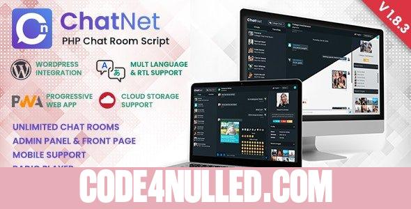 ChatNet v1.8.3 - PHP Chat Room & Private Chat Script