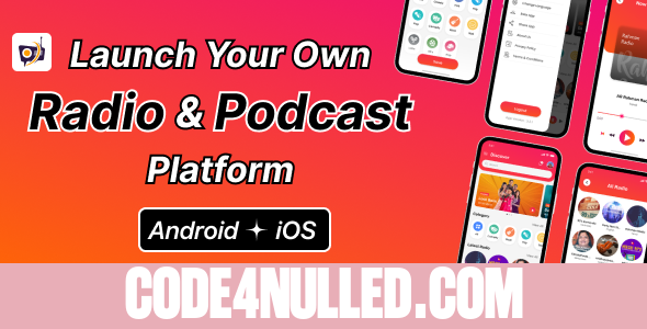 DTRadio v1.6 - Online Radio, Podcasts & Live Events Flutter App (iOS - Android) with admin panel - nulled