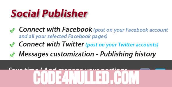 Facebook and Twitter Social Publisher