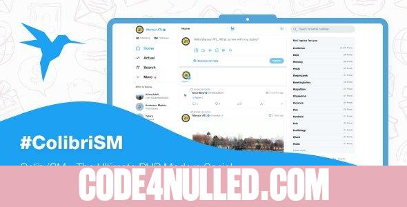 ColibriSM v1.2.4 - The Ultimate PHP Modern Social Media Sharing Platform