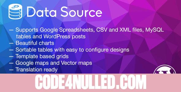 Data Source v1.2.3 - charts, tables, maps and data grids