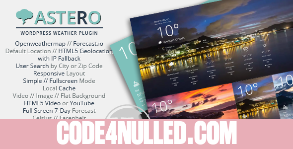 Astero WordPress Weather Plugin v2.0