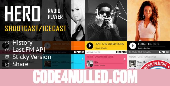 Hero v1.6.4 - Shoutcast and Icecast Radio Player