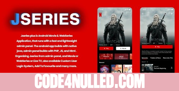 jserie + v1.0 - Movies - TV Series, Anime With Laravel Admin Panel