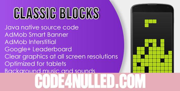 Classic Blocks with AdMob and Leaderboard