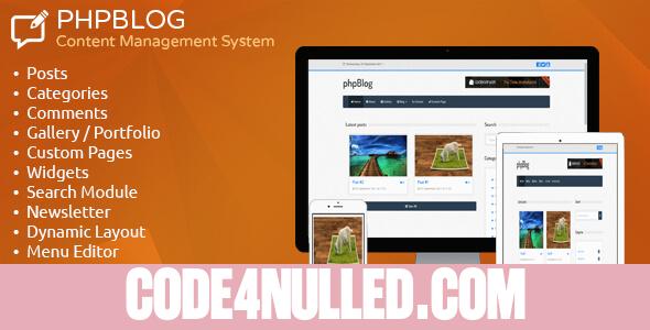 phpBlog v1.2 - Content Management System