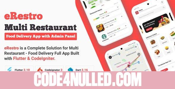 eRestro - Flutter Multi Restaurant & Vendor Marketplace - Food Ordering App for Hyperlocal Business v1.0