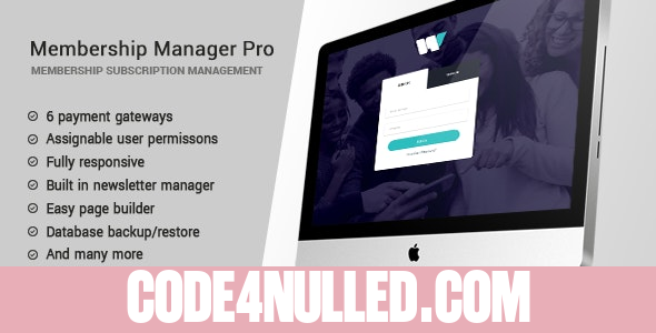 Membership Manager Pro v4.10