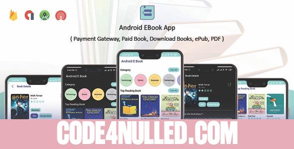 Android EBook App v1.8 - (Books App, PDF, ePub, Download Books, Paid book, payment gateway) + admin panel