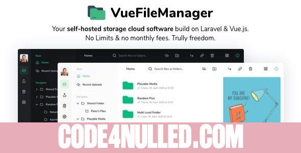 Vue File Manager with Laravel v1.6.3 - Your Private Cloud