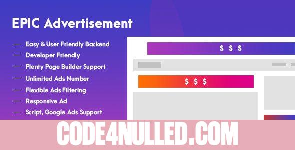 Epic Advertisement WordPress Plugin & Add Ons for Elementor & WPBakery v1.0.1