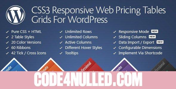 CSS3 Responsive Web Pricing Tables Grids v11.1