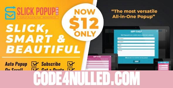 Slick Popup Pro v2.3.8 - WordPress Popup Plugin
