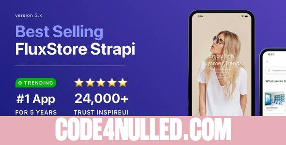 Fluxstore Strapi v3.16.8 - Fastest Flutter App + Headless CMS Strapi