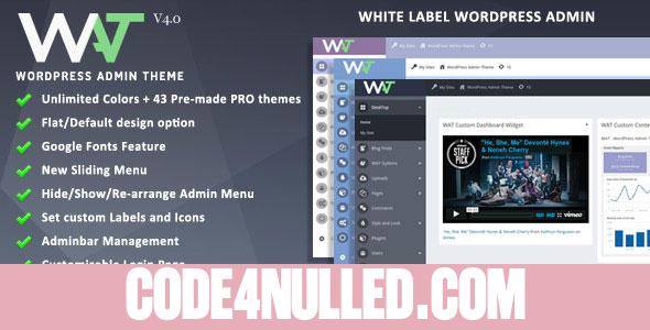 WordPress Admin Theme v4.0