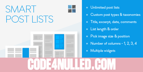 Smart Post Lists Widget for WordPress v2.12