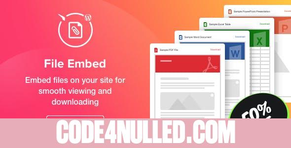 File Viewer v1.1.1 - WordPress File Embed plugin