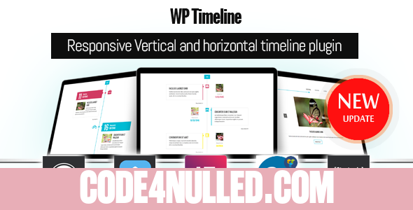 WP Timeline v3.2.1 - Responsive Vertical and Horizontal timeline plugin