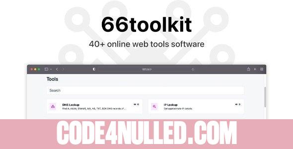 66toolkit v7.0.0 - Ultimate Web Tools System (SAAS) - nulled