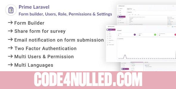 Prime Laravel v2.0.3 - Form Builder & Poll Management System - nulled