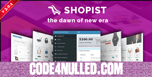 Shopist v3.0.0 - Laravel Multivendor eCommerce, CMS and Designer