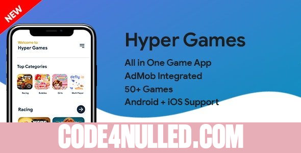 Hyper Games v1.0 - All in One Game App | AdMob | Unlimited Games | Android + iOS
