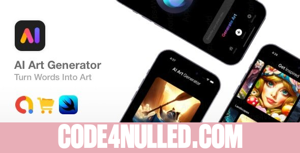 AI Art Generator v1.0 - SwiftUI Art Generator Source Code