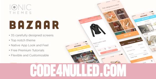 BAZAAR - Ionic Multi App Template (with optional WooCommerce integration)