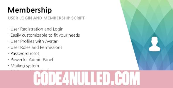 321 Membership - User Login, Membership and User Management