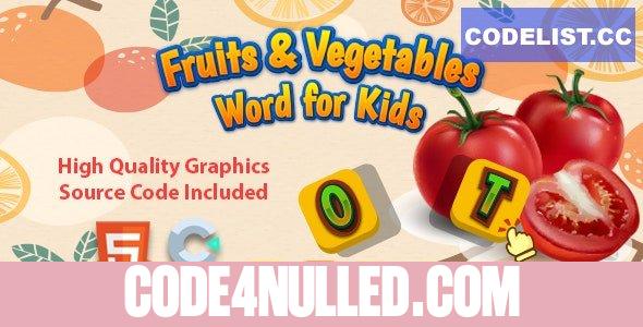 Fruits & Vegetables Word for Kids v1.0