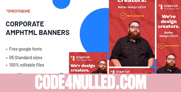 Corporate AMPHTML Banners Ads Template v1.0