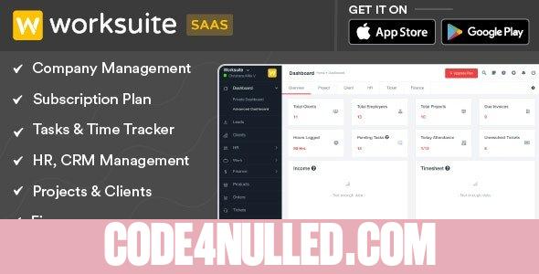 Worksuite Saas v5.3.6 - Project Management System - nulled
