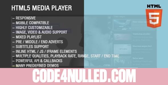 HTML5 Image Video Audio Gallery with Playlist