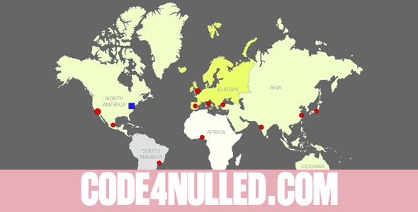 Interactive World Map With Cities v4.1