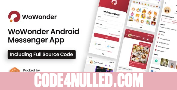 WoWonder Android Messenger v4.8 - Mobile Application for WoWonder Social Script
