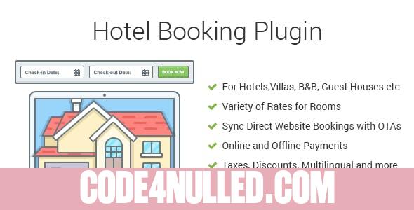 Hotel Booking v3.7.4 - Property Rental WordPress Plugin