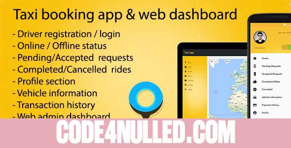 Taxi booking app & web dashboard, complete solution v2.0.1