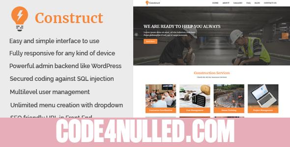 Construct - Building and Construction Website CMS
