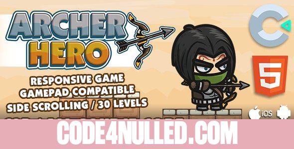 Archer Hero HTML5 Game v1.0 - With Construct 3 All Source-code
