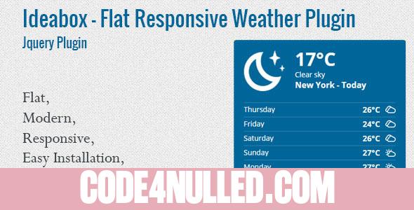 Ideabox - Flat Responsive Weather Plugin