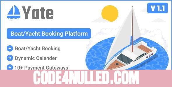 Yate v1.1 - Boat/Yacht Booking Platform