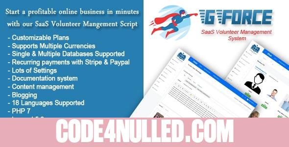 GForce v1.0 - SaaS Volunter Management System