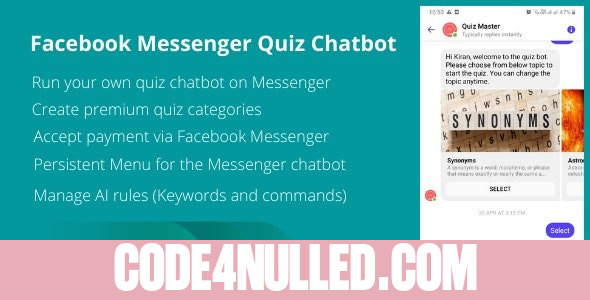 Quizy v1.0 - Facebook Messenger Quiz Chatbot