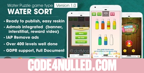Water Sort Puzzle v1.1.2 - Unity Complete Project